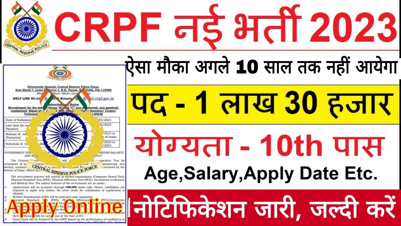 CRPF Constable Vacancy