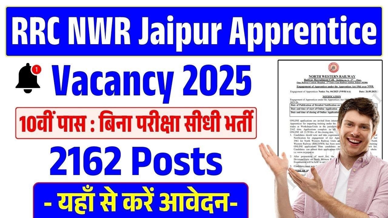 RRC NWR Railway Apprentice Recruitment 2025