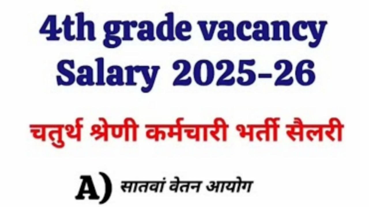 Rajasthan 4th Grade Salary 2025