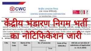 CWC Recruitment 2025