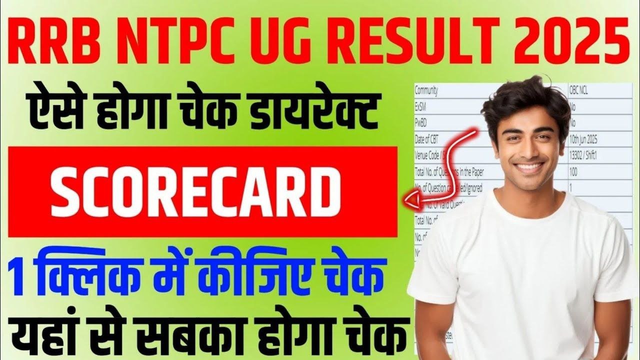 RRB NTPC Under Graduate Level Result 2025