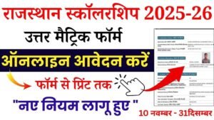 Rajasthan Uttar Matric Chhatravritti Yojana