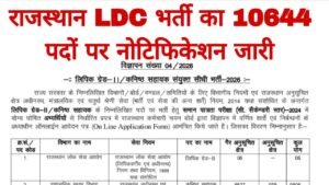 Rajasthan LDC Recruitment 2026