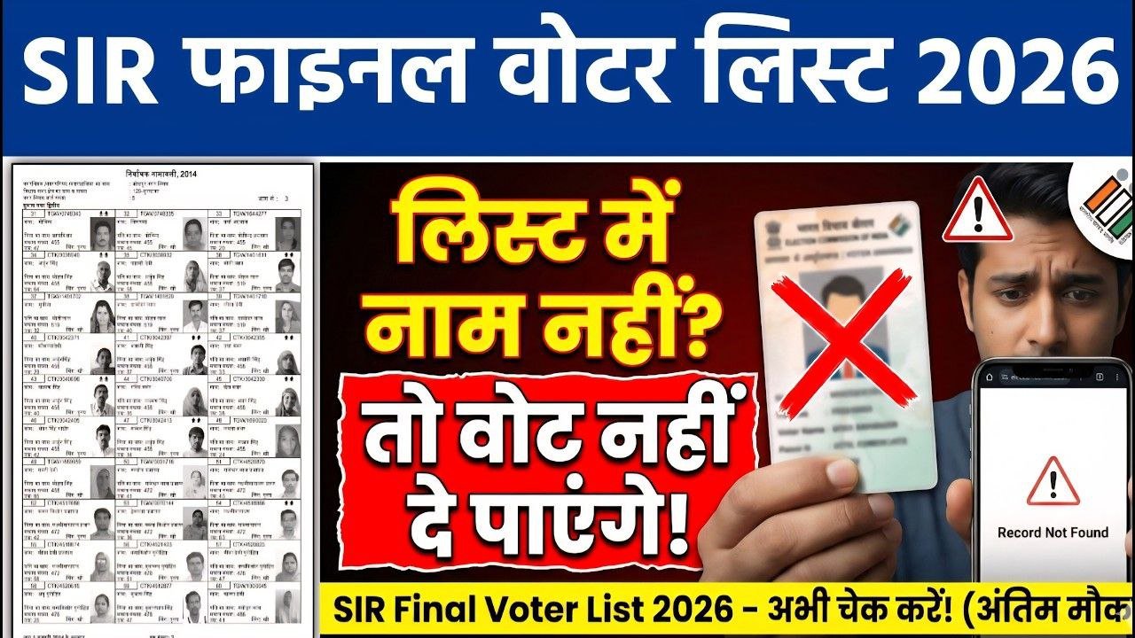 SIR Final Voter List 2026