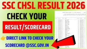 SSC CHSL Result 2026