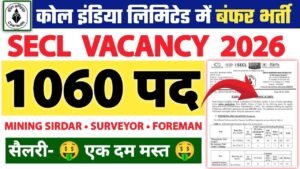 SECL Recruitment 2026