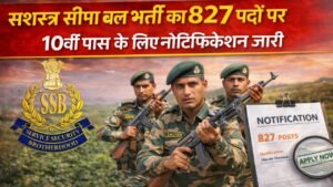 SSB Constable Tradesman Driver Recruitment 2026