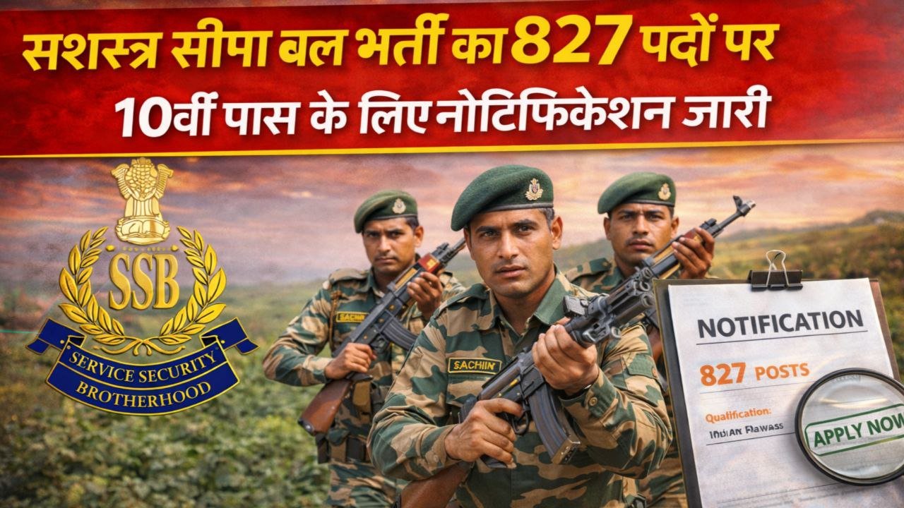 SSB Constable Tradesman Driver Recruitment 2026