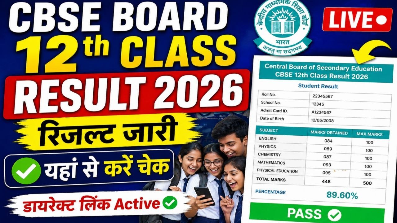CBSE 12th Class Result 2026
