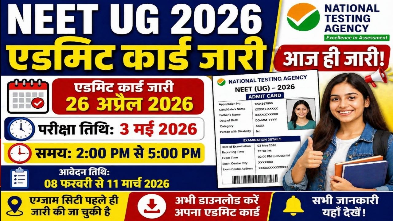 NEET UG Admit Card 2026