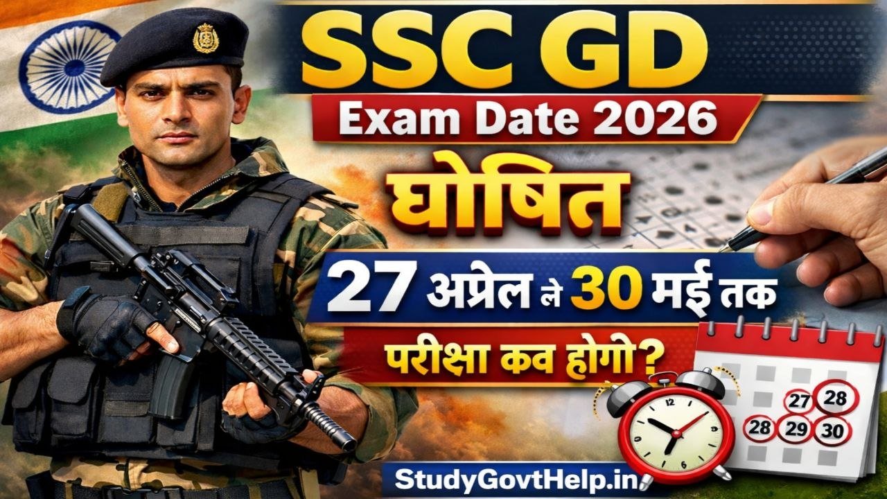 SSC GD Exam Date 2026