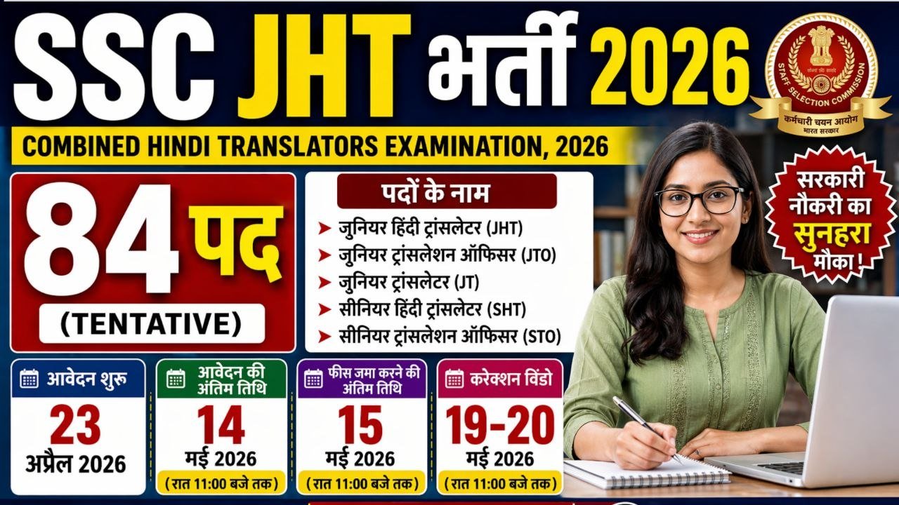 SSC Junior Hindi Translator Recruitment 2026