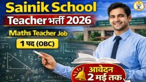 Sainik School Chittorgarh Teacher Recruitment 2026