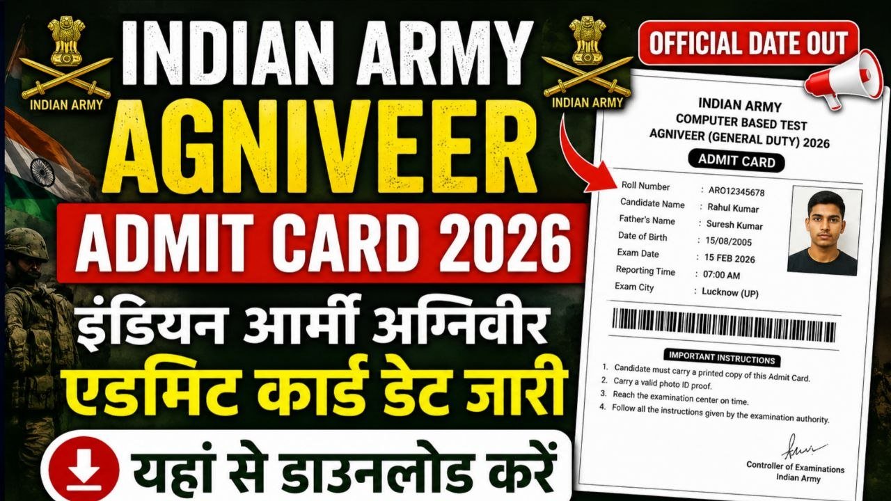 Indian Army Agniveer Admit Card 2026