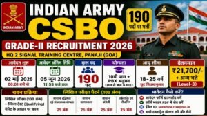 Indian Army CSBO Recruitment 2026