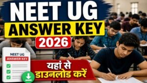 NEET UG Answer key 2026