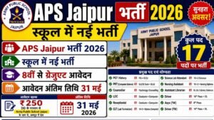 Rajasthan Army Public School Recruitment 2026