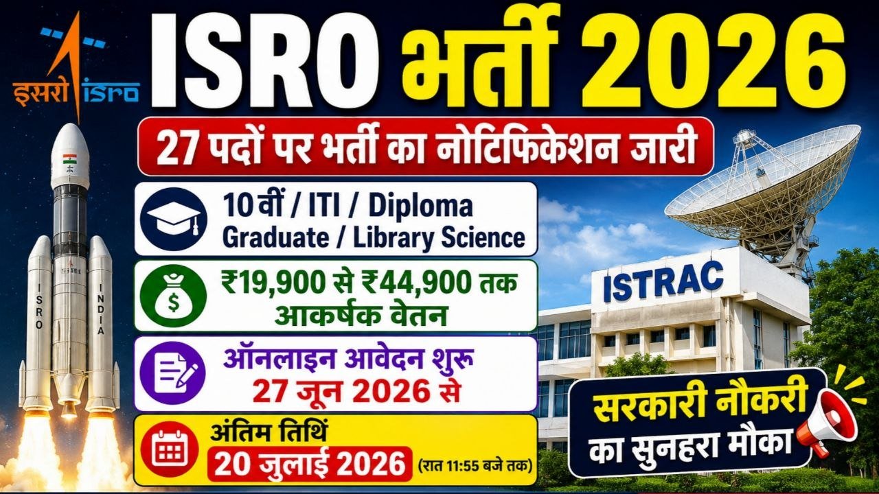 ISRO ISTRAC Recruitment 2026