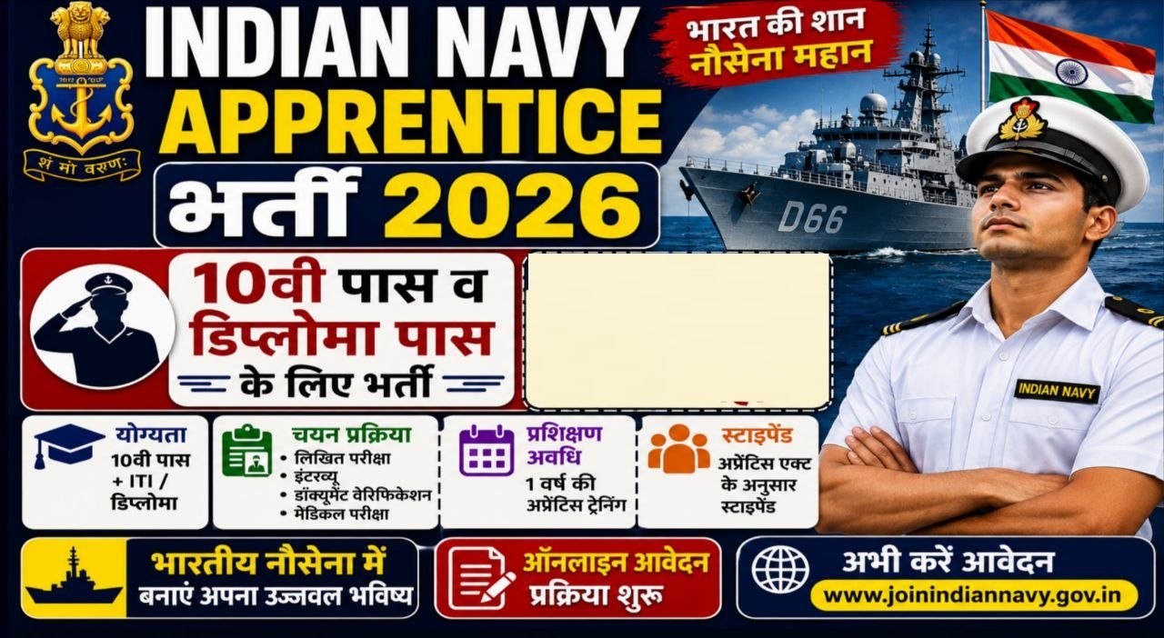 Indian Navy Agniveer Apprentice Recruitment 2026