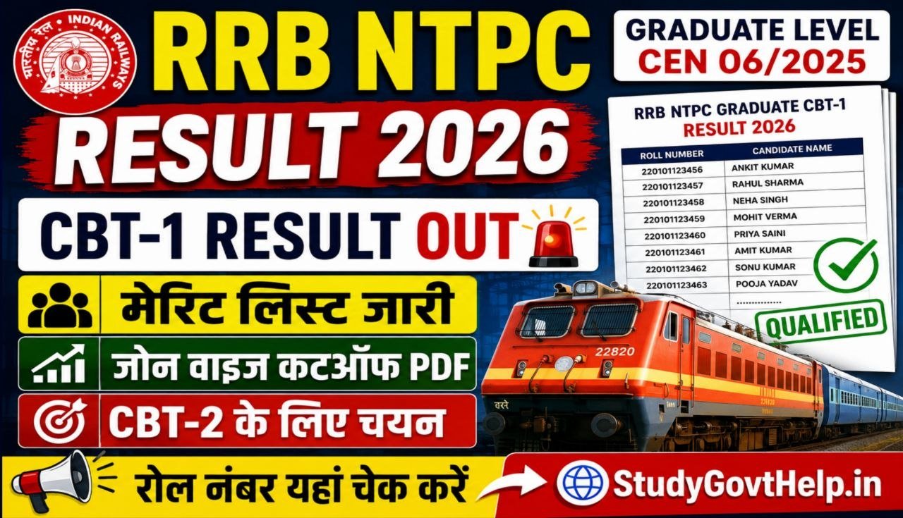RRB NTPC Graduate Result 2026