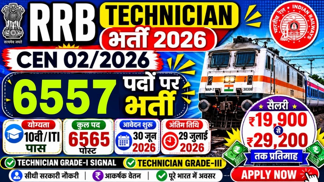 RRB Technician Recruitment 2026