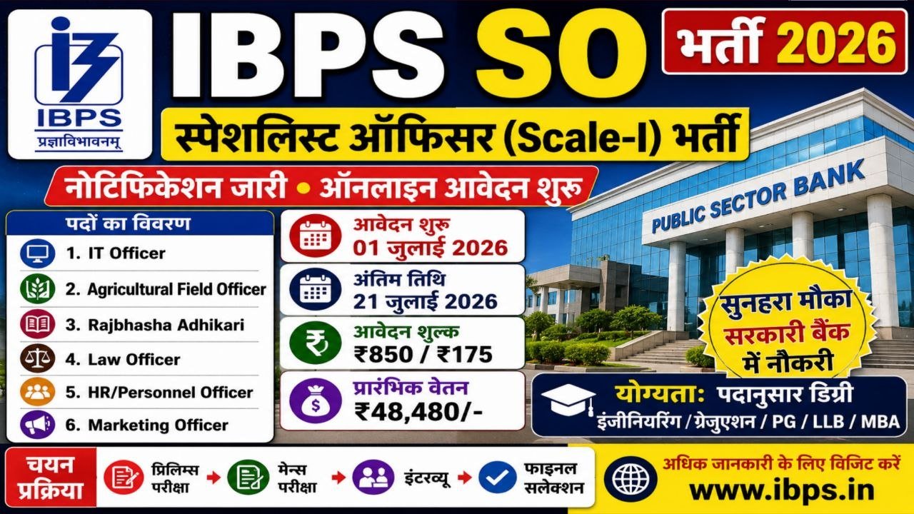 IBPS SO Recruitment 2026