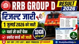 RRB Group D Result 2026