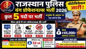 Rajasthan Police Young Professionals Recruitment 2026