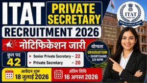 ITAT Private Secretary Recruitment 2026