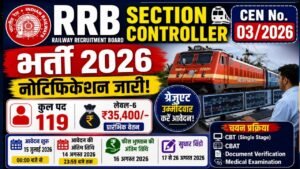 RRB Section Controller Recruitment 2026