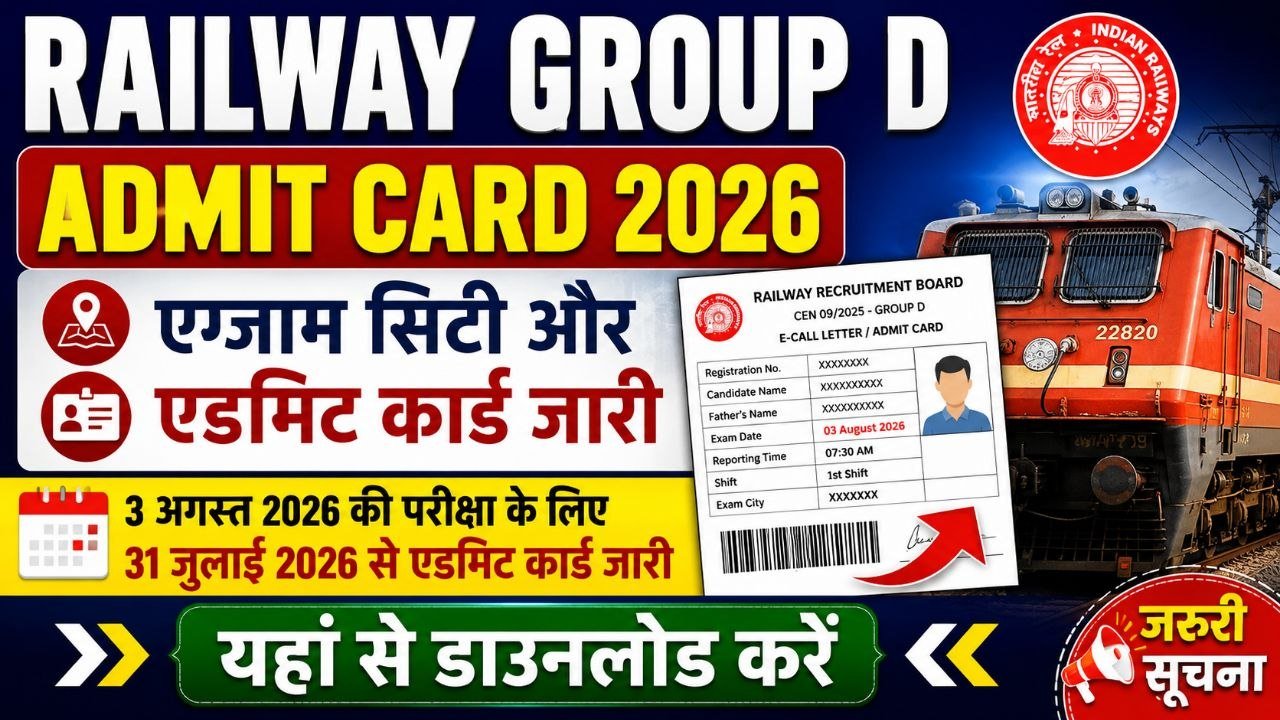Railway Group D Admit Card 2026