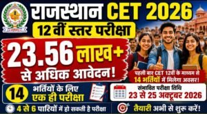 Rajasthan CET 12th level Total Form