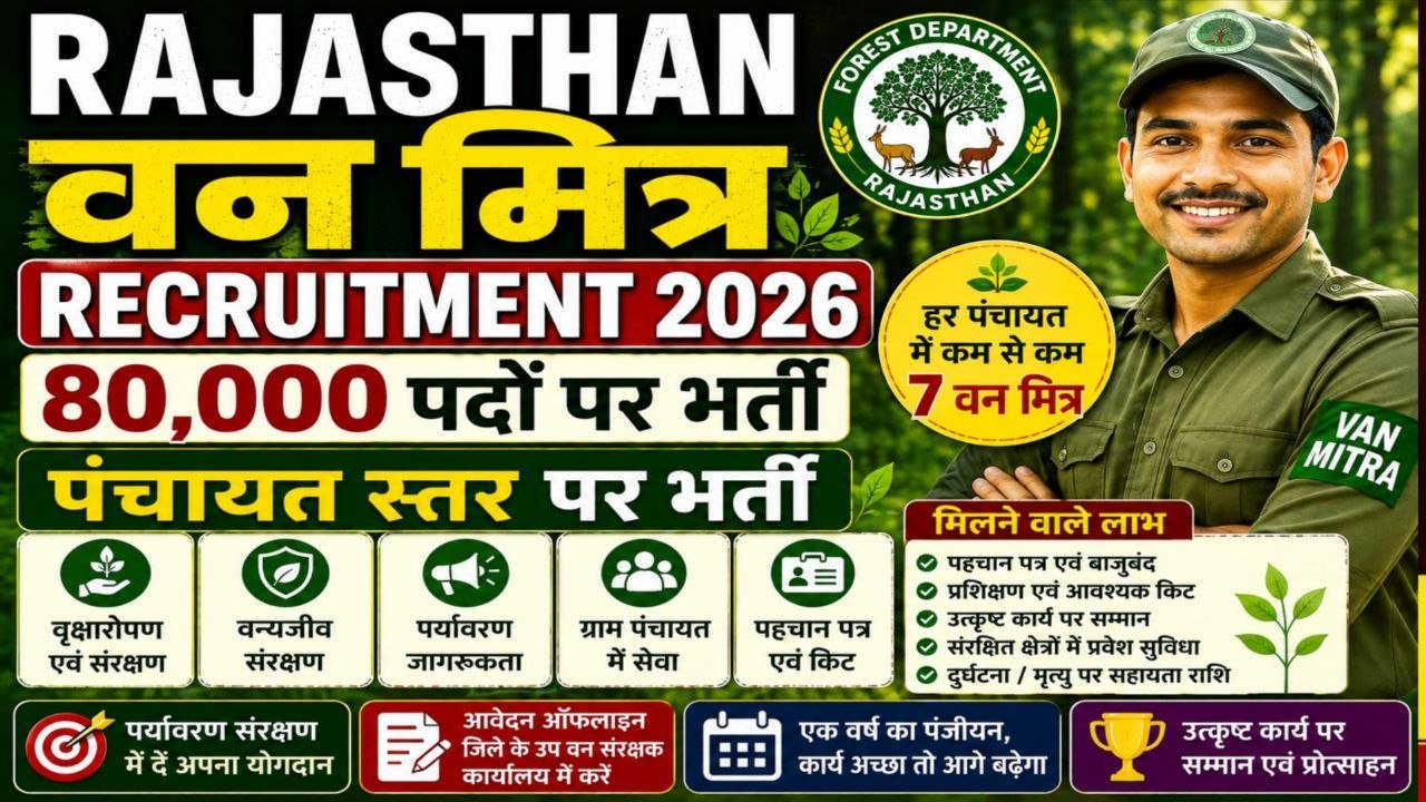 Rajasthan Van Mitra Recruitment 2026
