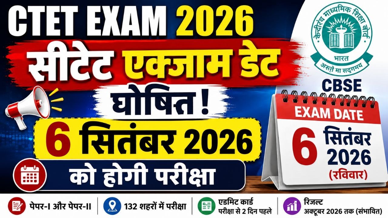 CTET Exam Date 2026