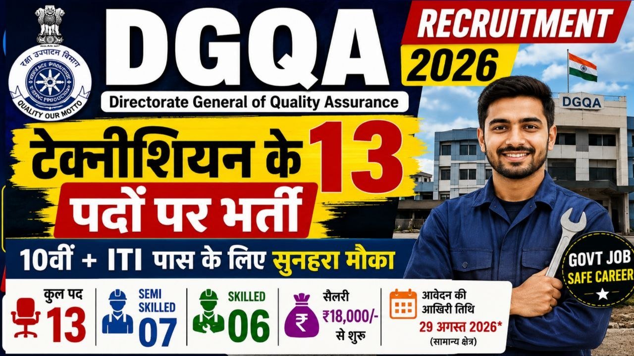 DGQA Recruitment 2026