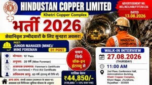 Hindustan Copper Limited Recruitment 2026