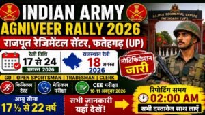 Indian Army Rajput Regimental Agniveer Rally 2026