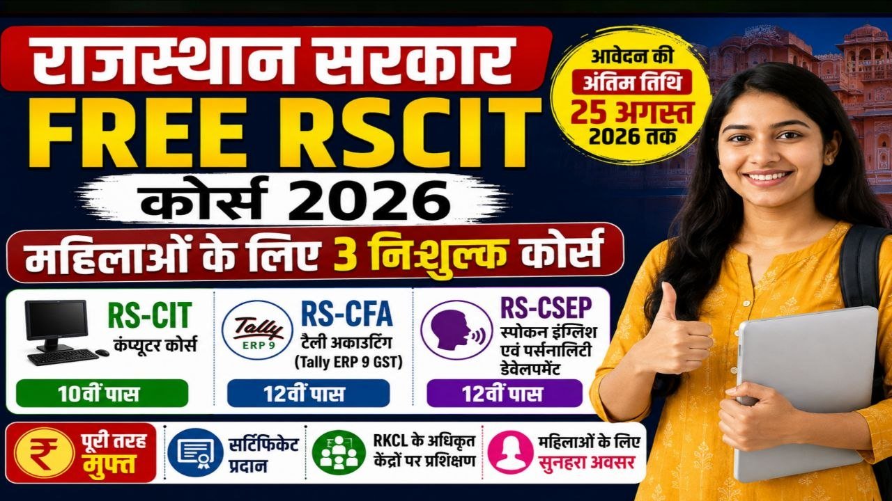 Rajasthan Free RSCIT Course 2026