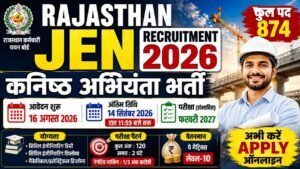 Rajasthan JEN Recruitment 2026
