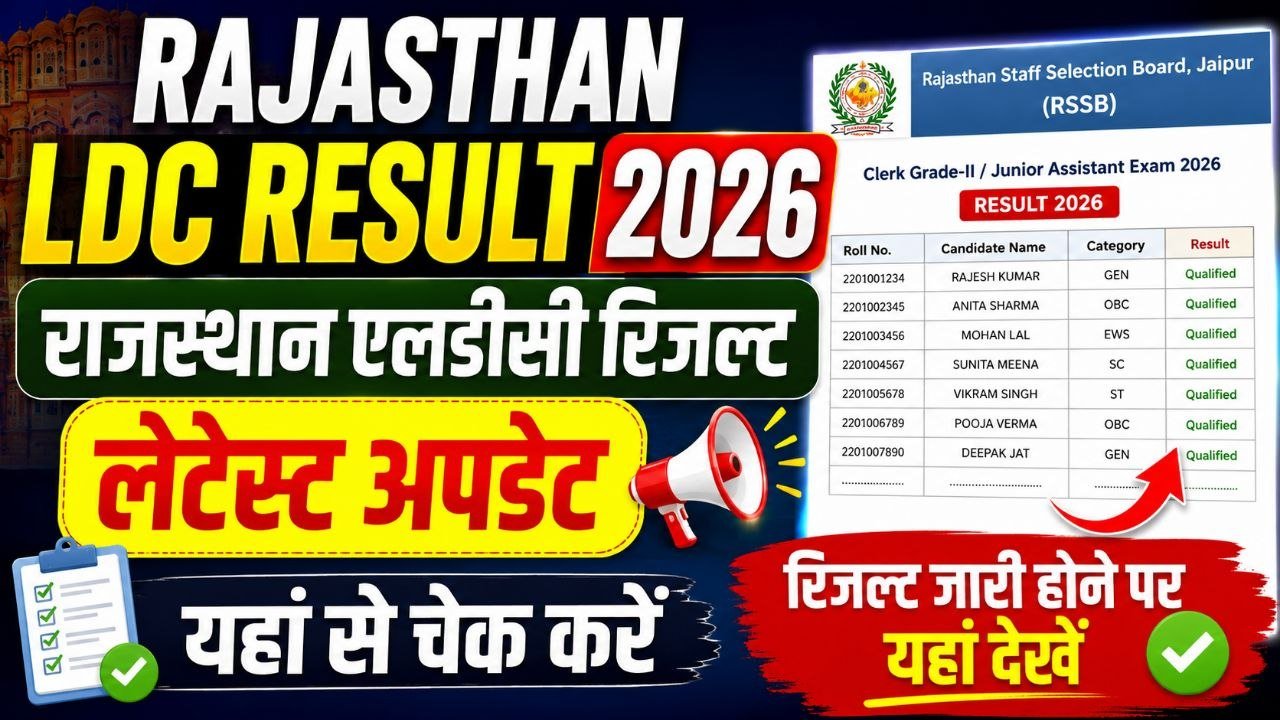 Rajasthan LDC Result 2026