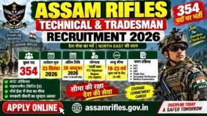 Assam Rifles Technical and Tradesman Recruitment 2026