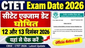 CTET Exam Date 2026