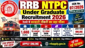RRB NTPC Under Graduate Recruitment 2026