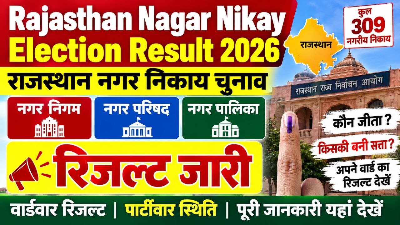 Rajasthan Nagar Nikay Election Result 2026