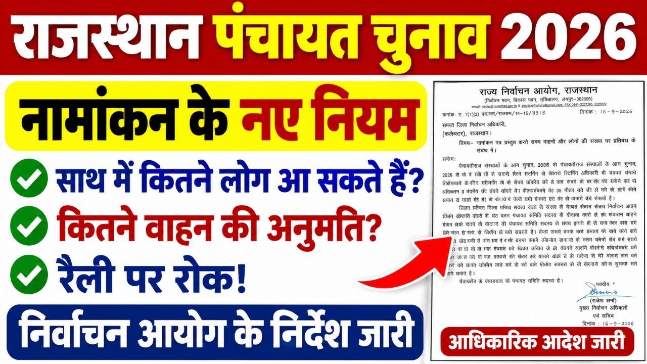 Rajasthan Panchayat Election Nomination Rules
