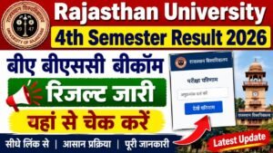 Rajasthan University 4th Semester Result 2026