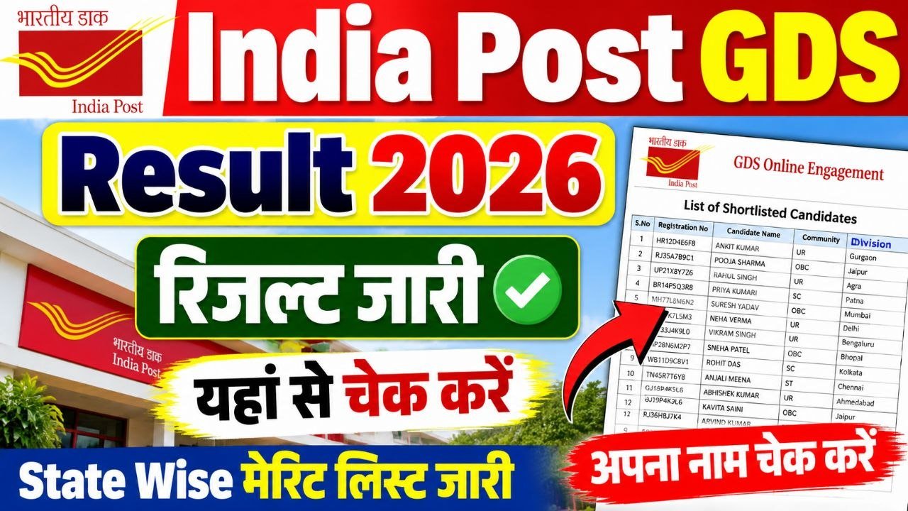 India Post GDS Result 2026