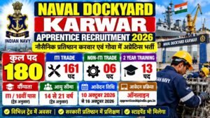 Naval Dockyard Karwar Apprentice Recruitment 2026