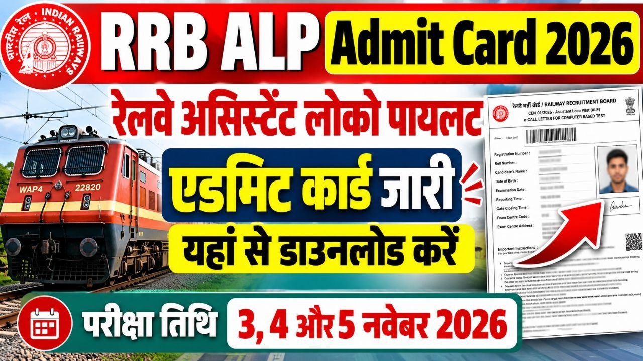 RRB ALP Admit Card 2026