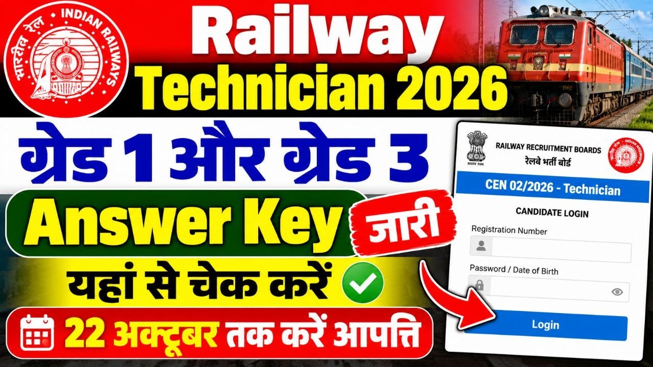 Railway Technician Answer Key 2026